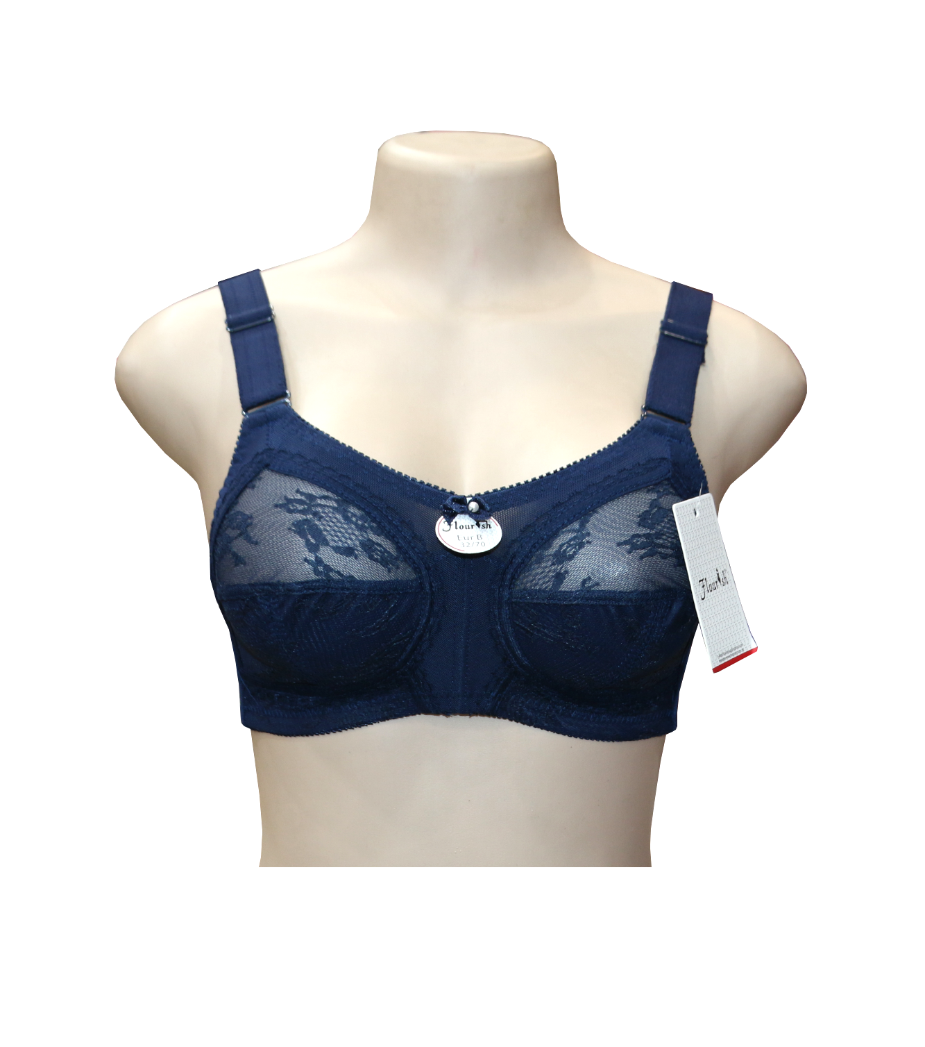 bra flourish disclosure navy blue 34d