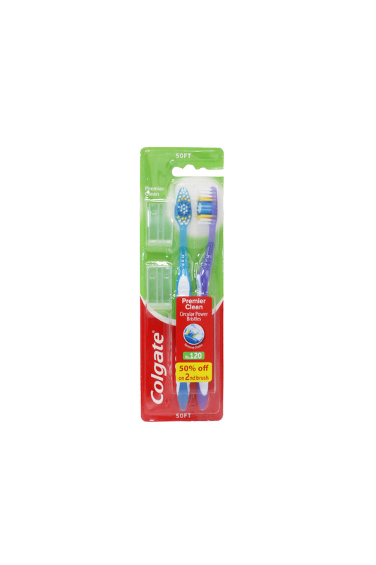 colgate tooth brush premier 2pc soft
