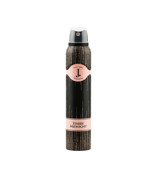 j. body spray starry midnight 200ml for women